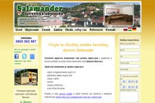 Tvorba web stránok - Salamander - turisticka ubytovna