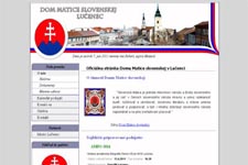 Tvorba web stránok - Dom Matice slovenskej Lucenec